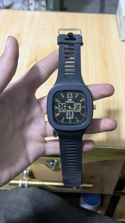 New Silicone Analogue Fashionable Wrist Watch For Men