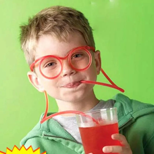 Funny Glasses Drinking Straw