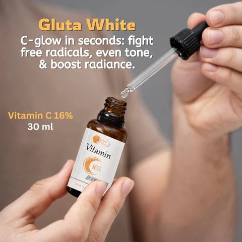 Vitamin C Serum For Face Glowing & Dark Spots | Gluta White Vitamin C 16% Serum
