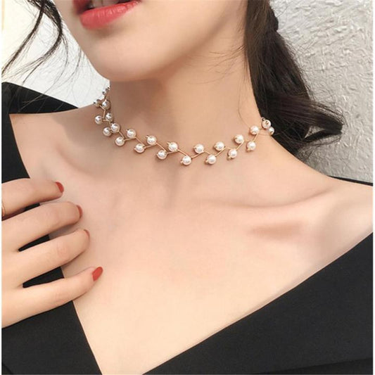 Pack of 03 New Arrival Hot Fashion Jewellery Set Pearl Choker Necklace With Ear Rings Exotic for Women Girls