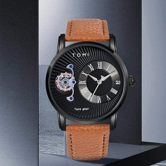 TOMI T-104 Face Strap Watch, Stylish Analog Wristwatch