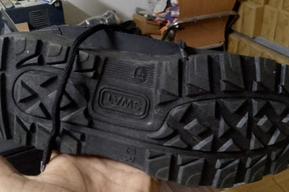 Men's Long Army Boots, Black Swat - 44