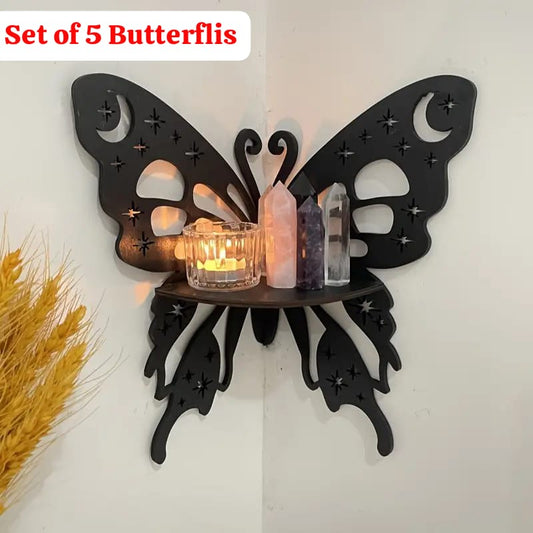 Decorative Butterfly Wall Shelf, Decoration Candlestick, Wall Décor Ideas