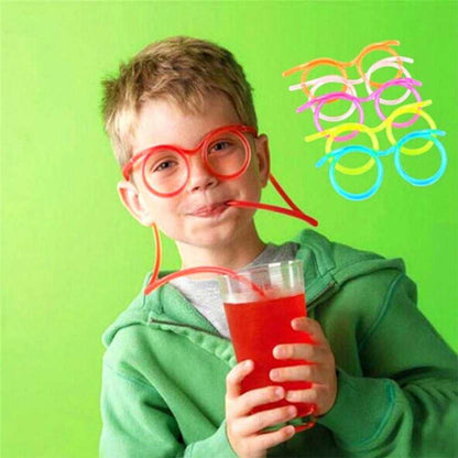 Funny Glasses Drinking Straw
