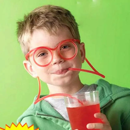 Funny Glasses Drinking Straw